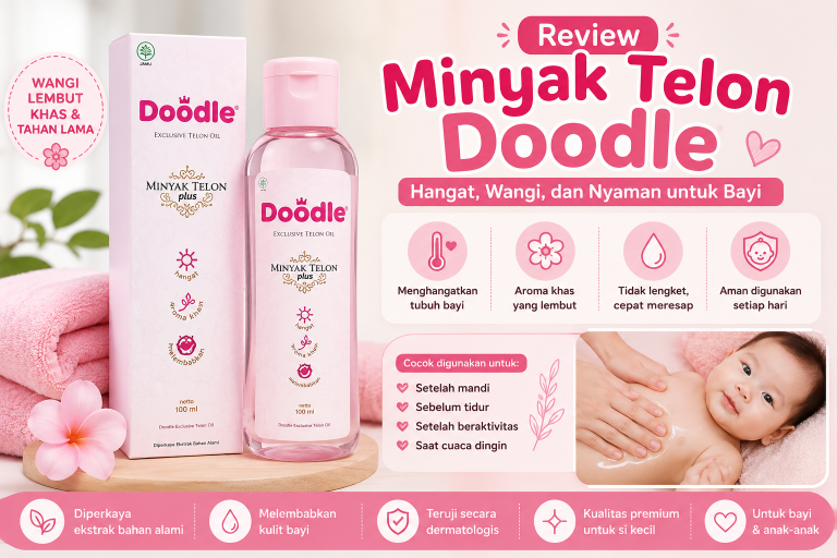 Review Minyak Telon Doodle: Hangat, Wangi, dan Nyaman untuk Bayi